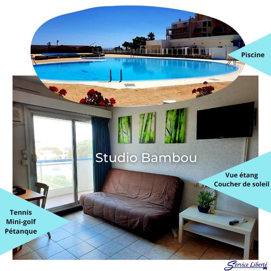 Studio Bambou - Piscine - Acces Direct A La Plage - Lydia Playa Apartment Le Barcarès Exterior foto